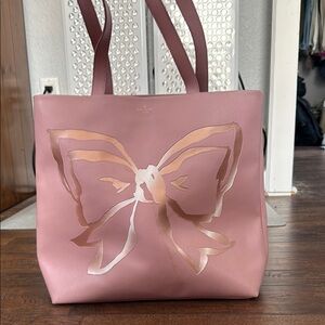 Kate Spade Pink Bow Tote Bag